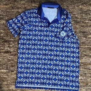 Blue Patterned Men's Shirt
